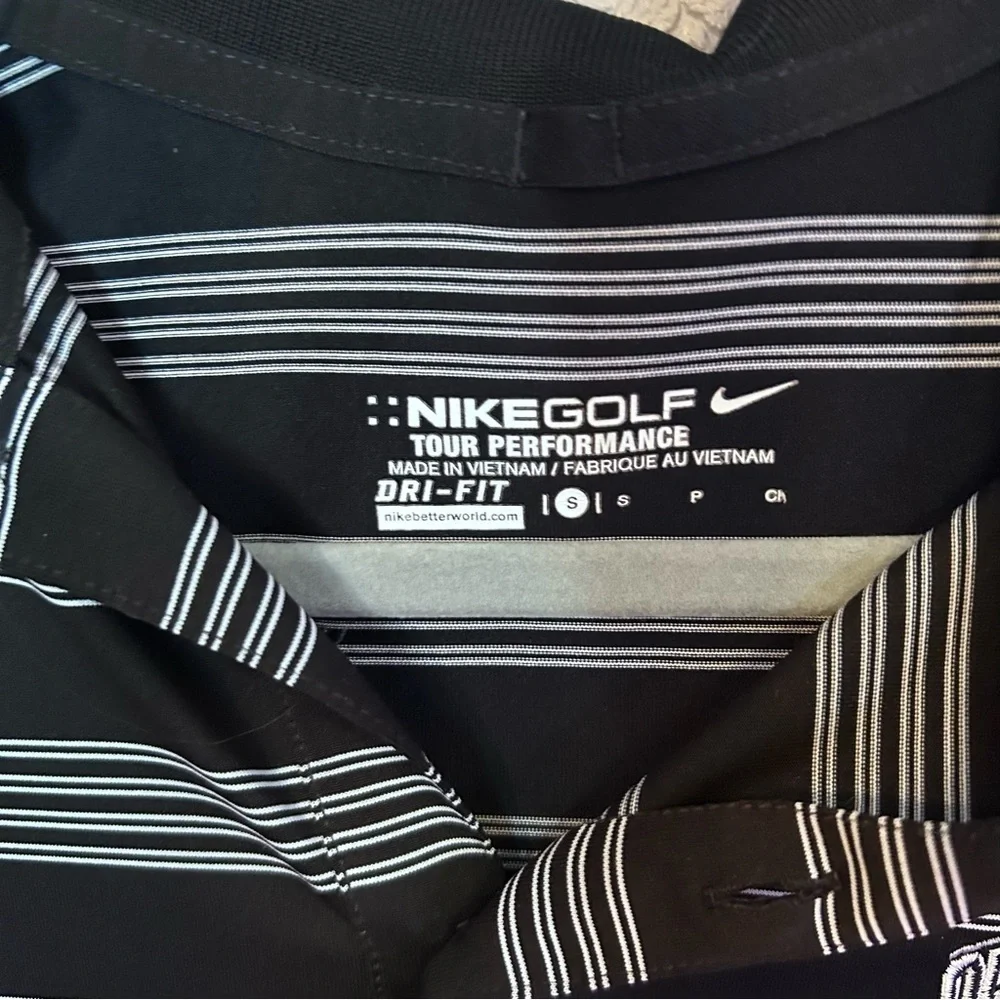 Striped Polo Shirt with Logo Nike Golf Ohio State S great condition